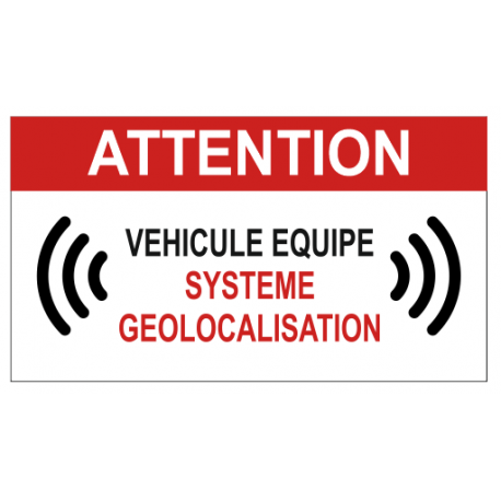 Sticker GPS alarme utilitaire