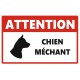 Stickers chien mechant