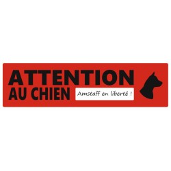 Attention chien mechant autocollant