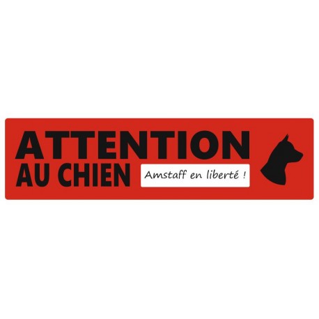 Attention chien mechant autocollant