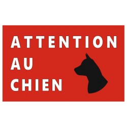 Autocollant chien méchant