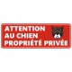 Pencarte attention au chien