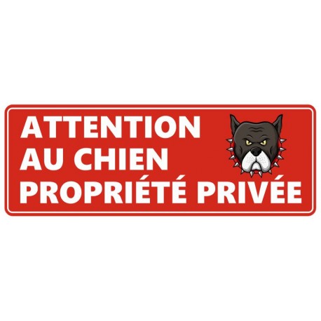 Pencarte attention au chien
