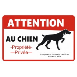 Panneau attention au chien et au chat