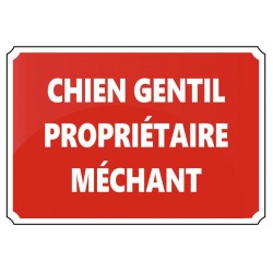 Panneau attention je monte la garde