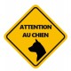 Panneau danger chien pitbull