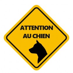 Panneau danger chien pitbull