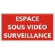 Autocollant batiment sous video protection