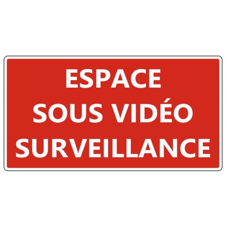 Autocollant batiment sous video protection
