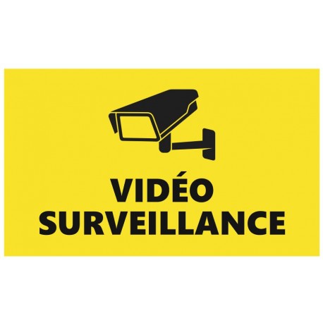 Autocollant etablissement videosurveillance