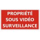 Autocollant magasin sous videosurveillance