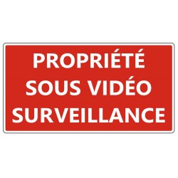 Autocollant magasin sous videosurveillance