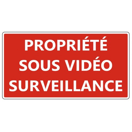 Autocollant magasin sous videosurveillance