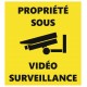 Autocollant propriété videosurveillance