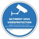 Autocollant propriété videosurveillance jaune