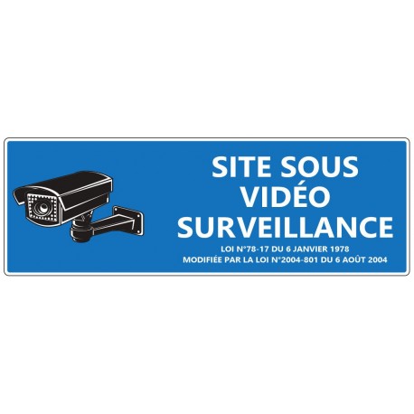 Autocollant locaux sous videosurveillance