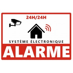 Autocollant résidence sous videosurveillance