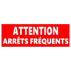 Autocollant arrêt fréquent