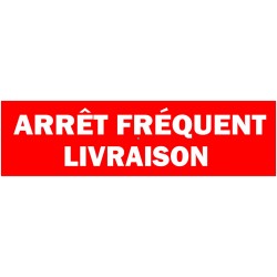Autocollant livraison arrêt fréquent (vert)