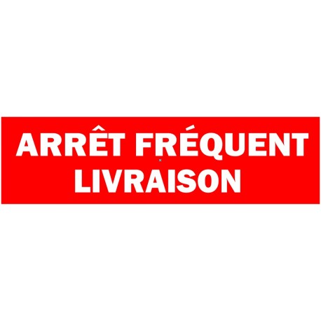 Autocollant livraison arrêt fréquent (vert)