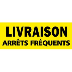 Autocollant livraison arrêt fréquent (vert)