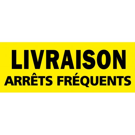 Autocollant livraison arrêt fréquent (vert)