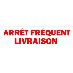 Autocollant livraison arrêt fréquent (jaune)