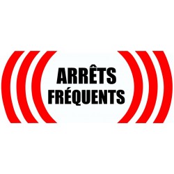 Autocollant livraison arrets fréquents