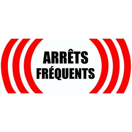 Autocollant livraison arrets fréquents