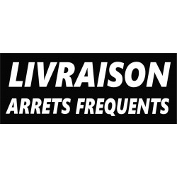 Autocollant livraison arrets fréquents