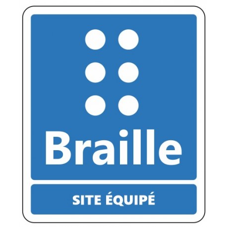 Autocollant site accessible