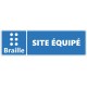 Autocollant braille site equipe