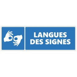 Autocollant personnel formé à la langue des signes