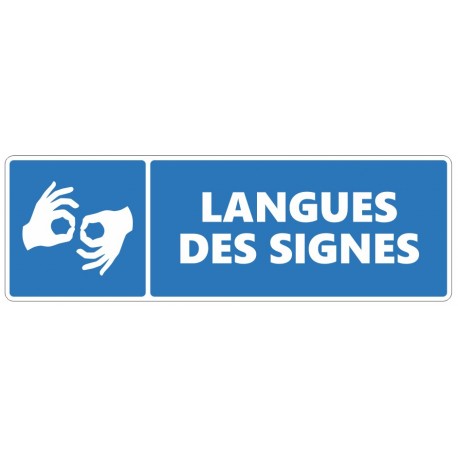 Autocollant personnel formé à la langue des signes