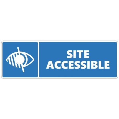 Autocollant malentendant sourd site accessible