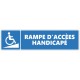 Autocollant rampe d'accés handicape