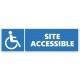 Autocollant site accessible aux sourds