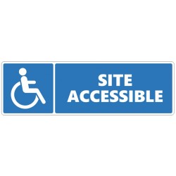 Autocollant site accessible aux sourds