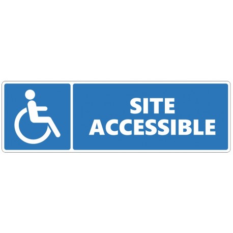 Autocollant site accessible aux sourds
