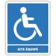 Autocollant site equipe handicape
