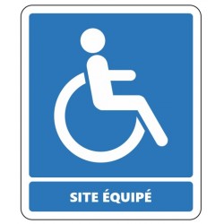 Autocollant site equipe handicape