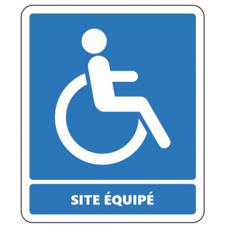 Panneau site équipé PMR