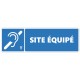 Panneau site équipé boucle magnétique