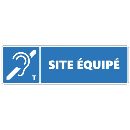 Panneau site équipé boucle magnétique