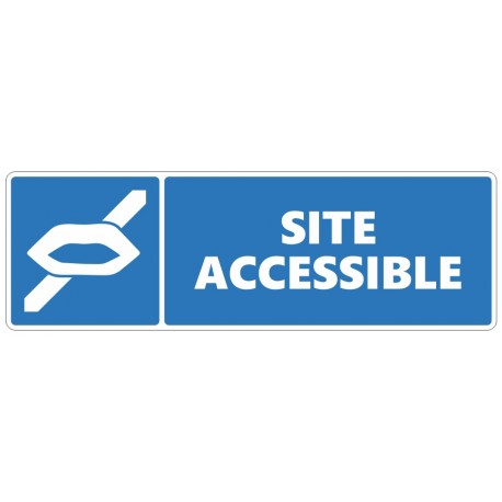 Panneau site accessible au PMR