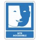 Panneau site accessible aux personnes atteintes de troubles cognitifs