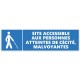 Autocollant site accessible aux personnes aveugles et malvoyantes