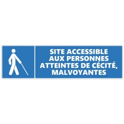 Autocollant signalétique braille