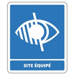 Autocollant site équipé malvoyant