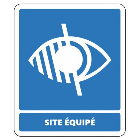 Panneau site équipé pour les personnes déficientes visuelles